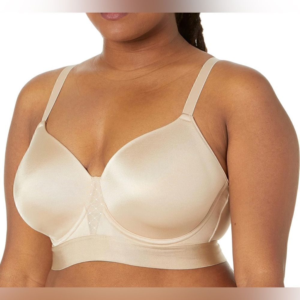 Bali One Smooth U Underwire Bra Full Coverage Bra in Taupe Set of 2 Size 38DD